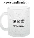 Caneca Vidro Jateado Personalizada