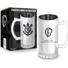 Caneca Vidro Metalic Corinthians 480ml