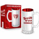 Caneca Vidro Metalic São Paulo 480ml