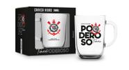 Caneca vidro toronto color corinthians