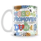 Caneca Você Foi Promovido a Dindo - Presente Criativo e Emocionante