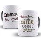 Caneca Vovô e Vovó Presente Anúncio De Gravidez Vovó e Vovô Dia Dos Avós Porcelana
