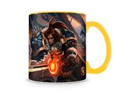 Caneca World Of Warcraft Varian I Amarela