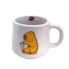 Caneca Xicara Animais Dentro Porcelana 200 Ml CAPIVARA - Decore Casa