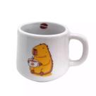 Caneca Xicara Animais Dentro Porcelana 200 Ml Variados cachorro gato vaca capivara CAPIVARA