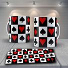 Caneca Xícara Baralho Truco Naipes Personalizada Zap Copas Espadilha Ouro Porcelana- MEGA OFERTA!