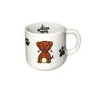 Caneca Xicara Cachorro Cachorrinho Dentro Porcelana 200 ml - Hp Decor