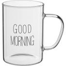 CANECA XÍCARA CAFÉ CHÁ HOME&CO BOROSSILICATO 450ml 11x8x8cm TRANSPARENTE