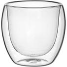 Caneca Xícara Clear Parede Dupla Borossilicato 200ml 8x8 Transparente