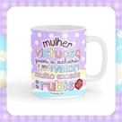 Caneca xícara Copo de Porcelana Cerâmica Mulher Virtuosa quem Acharás Seu Valor excede ao de Rubis