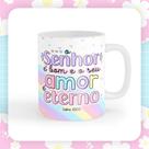 Caneca xícara Copo de Porcelana Cerâmica Versiculos o Senhor é Bom e Seu Amor é Eterno Caneca xícara Copo de Porcelana Cerâmica Versiculos o Senhor é Bom e Seu Amor é Eterno