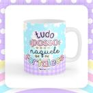 Caneca xícara Copo de Porcelana Cerâmica Versiculos Tudo Posso Naquele que me Fortalece