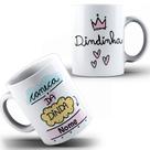 Caneca Xícara Da Dinda Madrinha Personalizada Com Nome Batizado Tia Porcelana- MEGA OFERTA!