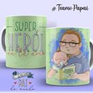 Caneca Xícara Dia dos Pais Personalizada Super Herói Te Amo Melhores Momento