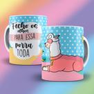 Caneca Xícara Lhama Feche Os Olhos Para Essa Porra Toda Insulto Irônico- MEGA OFERTA!