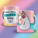 Caneca Xícara Lhama Irritada Cansei Dessa Merd@ Quero Café Insulto Irônico - MEGA OFERTA!