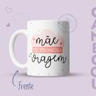 Caneca Xícara Mãe de primeira viagem - não vejo a hora de te encontrar 325ml l Xícara Sublimação