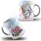 Caneca Xícara Páscoa Coelhinho Amor Feliz Dia Da Feliz Páscoa Porcelana MEGA OFERTA!