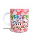 Caneca Xícara personalizada aniversário com foto - Parabéns pelo seu aniversário - ANI06 Caneca Xícara personalizada aniversário com foto - Parabéns pelo seu aniversário - ANI06