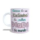 Caneca Xícara Personalizada CANECA DE USO EXCLUSIVO DA MELHOR DINDA DO MUNDO ''FOTO SUA'' - DIN07