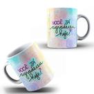 Caneca Xícara Personalizada Frase Motivacional Você Já Agradeceu Hoje Presente- MEGA OFERTA!