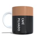 Caneca Xícara Porcelana Temática Presente Café Pilhado
