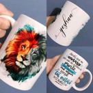 caneca yeshua leão colorido