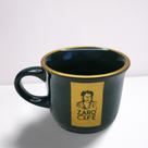 Caneca Zaro Café Verde com Borda Dourada 70ml Caneca Zaro Café Verde com Borda Dourada 70ml