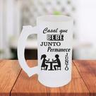 Canecas D Chopp Jateada Personalizada Casal Que Bebe Junto Permanece Junto Cervejada- MEGA OFERTA!