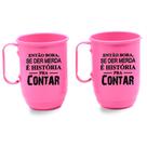 Canecas de Alumínio 500ml - Historia pra contar - Kit com 10 unidades Canecas de Alumínio 500ml - Historia pra contar - Kit com 10 unidades