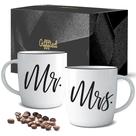 Canecas de café Triple Gifffted Mr and Mrs Ceramic 380 mL