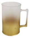 Canecas De Chopp 400ml Acrilico Jateado Fosco Degrade