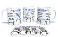 Canecas de Porcelana Branca Personalizada Flork Signos 3