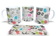 Canecas de Porcelana Branca Personalizadas Coleção Pascoa 6 Canecas de Porcelana Branca Personalizadas Coleção Pascoa 6