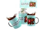 Canecas de Porcelana Branca Personalizadas Deus no Comando