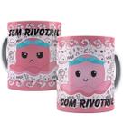 Canecas de Porcelana Branca Personalizadas Polvo do Humor Canecas de Porcelana Branca Personalizadas Polvo do Humor