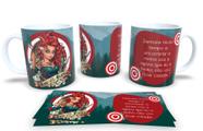 Canecas de Porcelana Branca Personalizadas Princesas Empoderadas