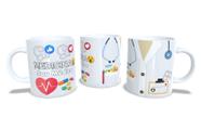 Canecas de Porcelana Branca Personalizadas Profissões 5