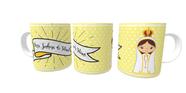 Canecas de Porcelana Branca Personalizadas Santos Catolicos