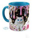 Canecas de Porcelana do Gato 3D de Café Personalizada Ceramica 325ml