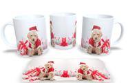 Canecas de Porcelana Personalizadas Natal Animal