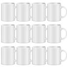 Canecas de sublimação TANGLONG White Ceramic 325 ml, conjunto de 12