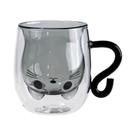 Canecas De Vidro Com Design De Gato, Dupla Camada, Resistentes Ao Calor, Para Leite E Café,