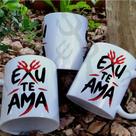 Canecas Exú Te Ama 325ml Ceramica