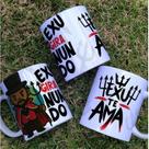 Canecas Exú Te Ama 325ml Ceramica - PRESENTE PERSONALIZADA