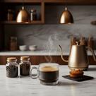 Canecas Graffiato Vidro 170ml Conjunto 4 Transparente Café
