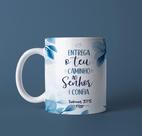 Canecas Porcelana Versículos Gospel Cristã Pastora Pastor Aniversário Cerâmica