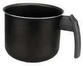 Caneco n.12 antiaderente preto fervedor leiteira 1,2 litros