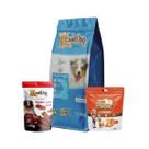 CaneDog Premium Filhote Leite 10,Kg + Biscoito + Bifinho