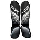 Caneleira De Muay Thai Kickboxing Hexa Preto e Branco 20mm Pulser Fight